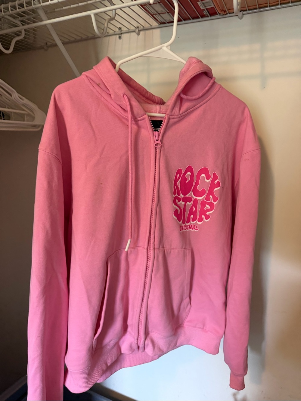 Pink Rock Star Originals Zip-Up Hoodie